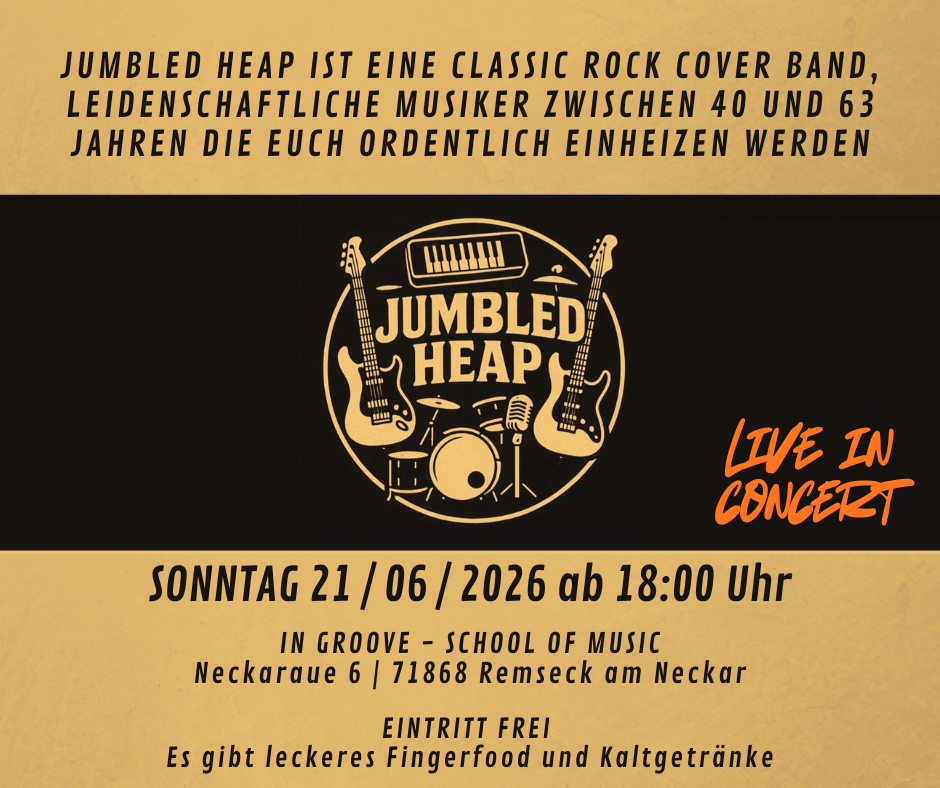 Wohnzimmerkonzert jumbled heap Juni 2026
