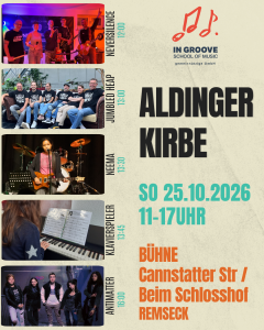Aldinger Kirbe 2026 remseck programm IN GROOVE